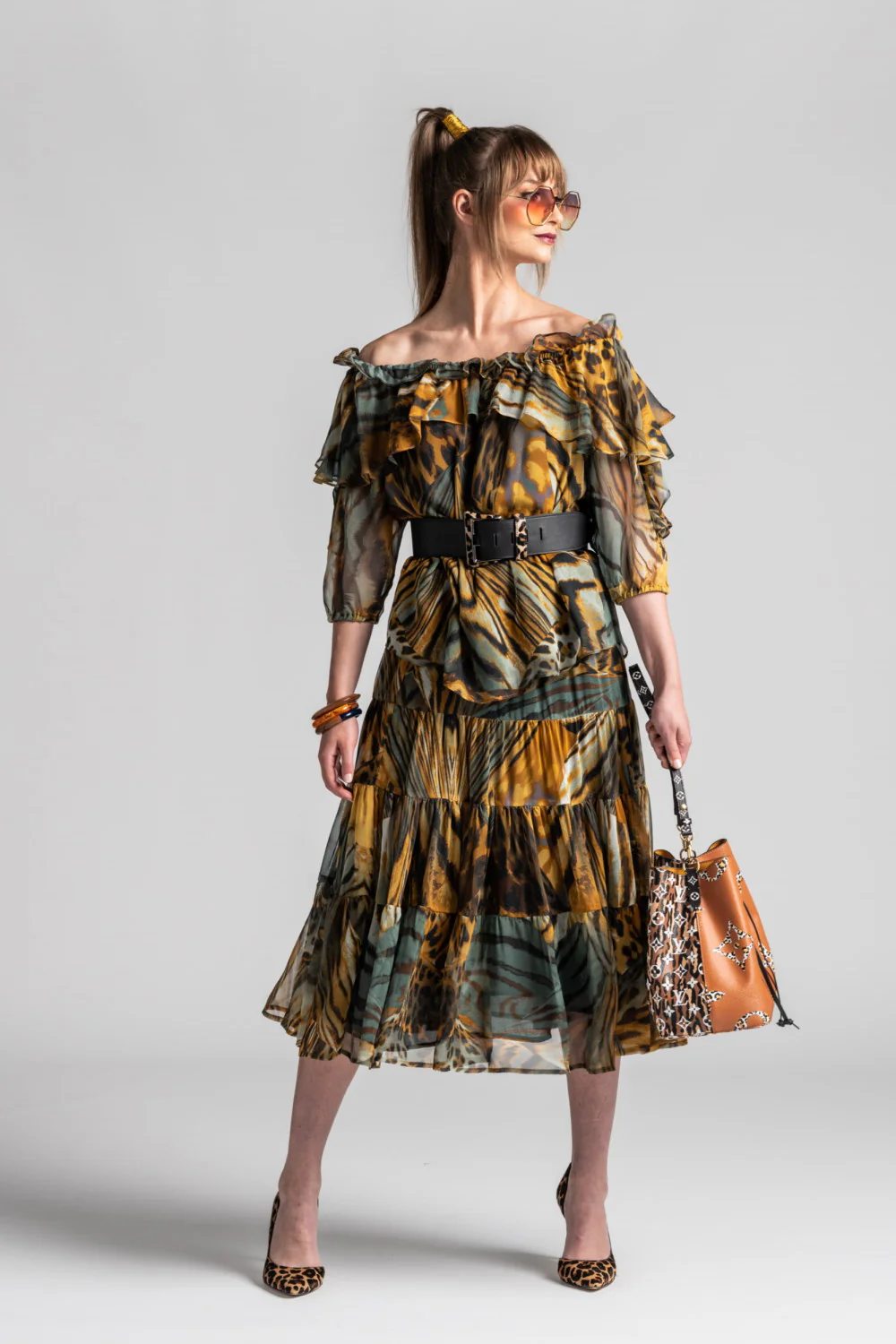 Paula Ryan Off Shoulder Ruffle Top - Image 6