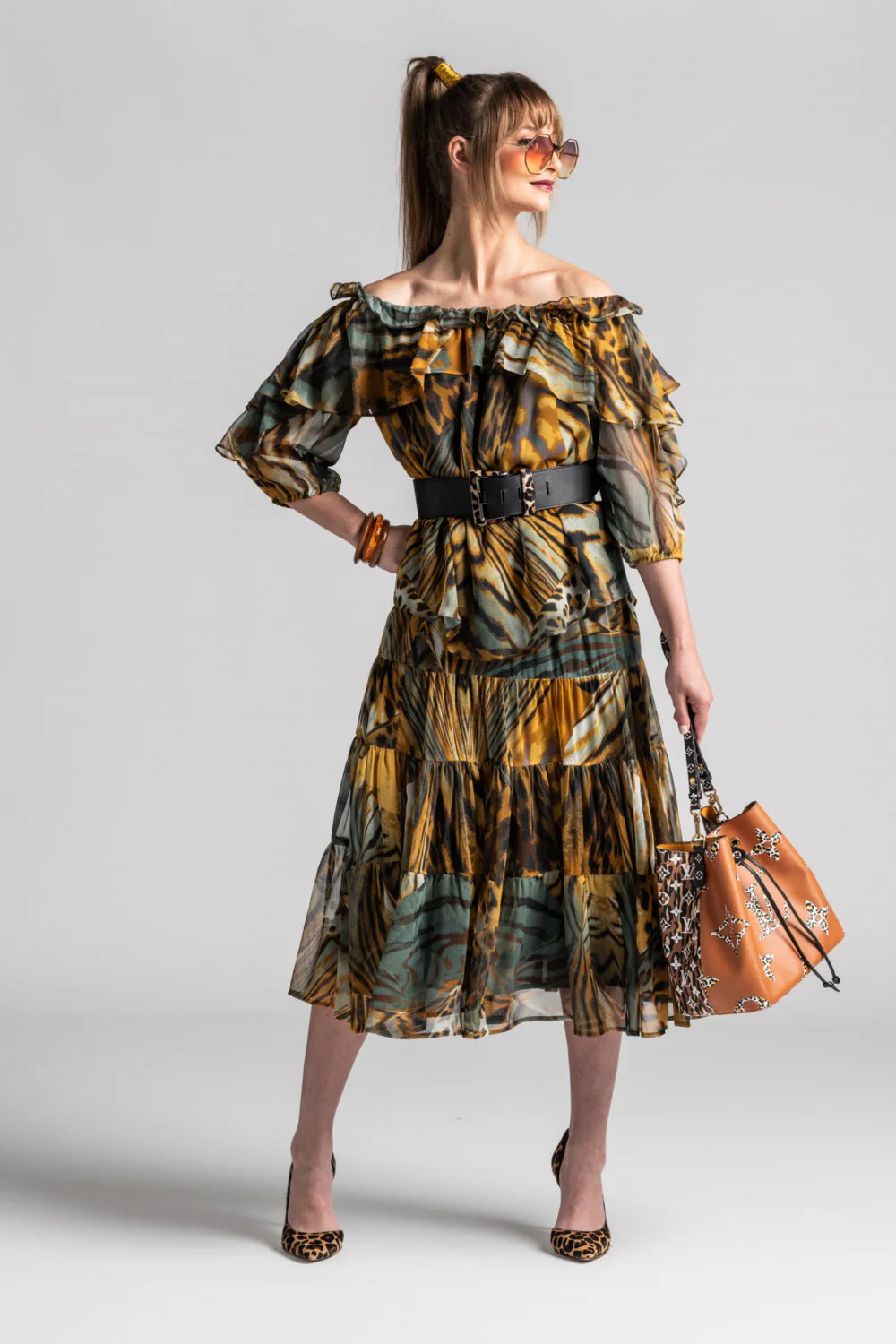 Paula Ryan Off Shoulder Ruffle Top - Image 7