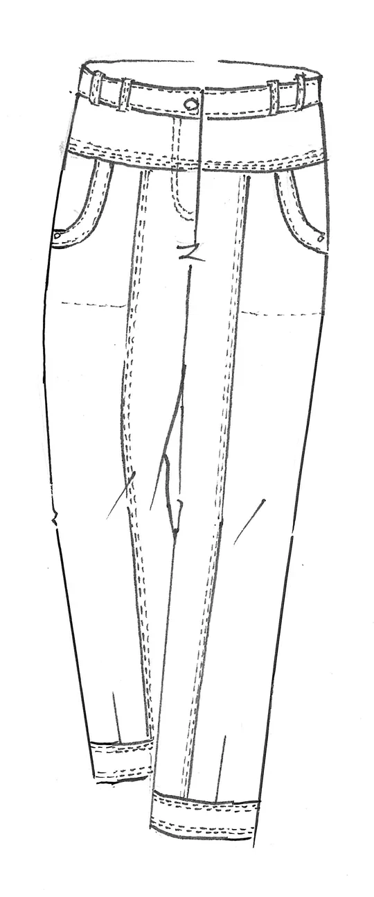 Paula Ryan Panelled Soft Leg Jean - Black - Image 2