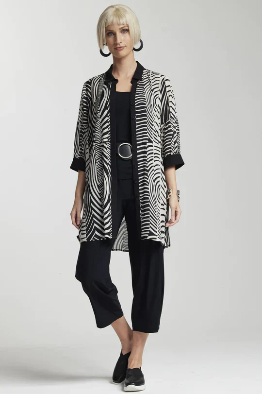 Paula Ryan Panelled Soft Leg Jean - Black - Image 3