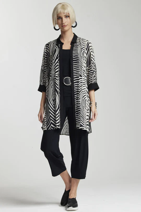 Paula Ryan Panelled Soft Leg Jean - Navy - Image 3