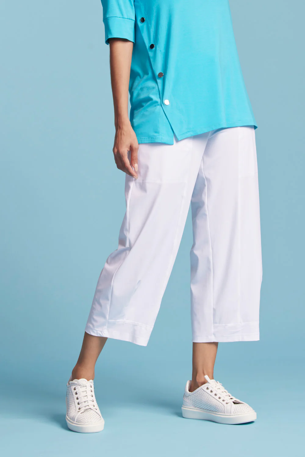 Paula Ryan Panelled Soft Leg Jean - White - Image 4
