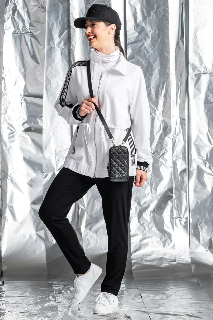 Paula Ryan Quilted Mobile Shoulder Bag - Black/Nickel - Image 3