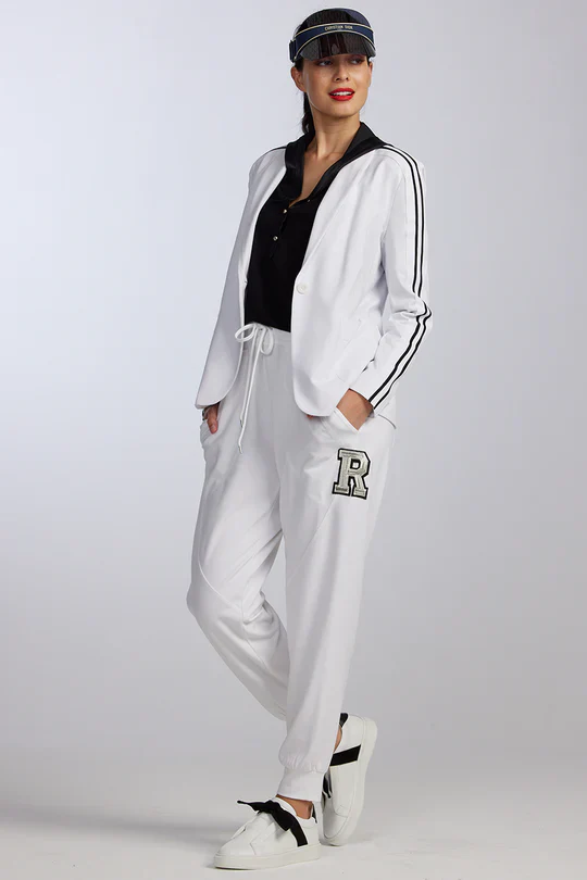 PAULA RYAN RELAXED Roma Lite Jogger - White - Image 4