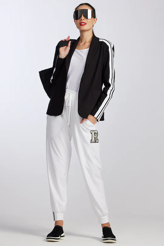 PAULA RYAN RELAXED Roma Lite Jogger - White - Image 5