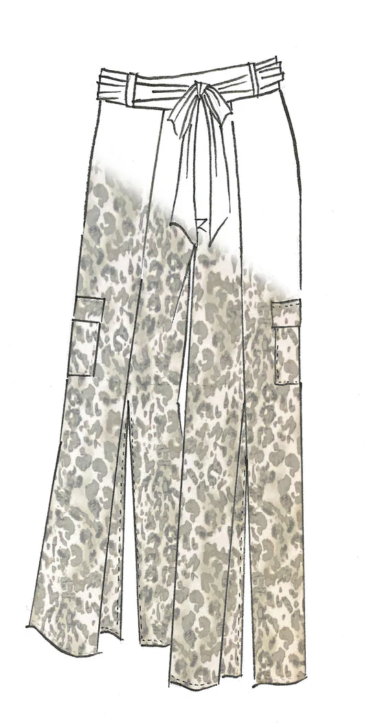 PAULA RYAN Safari Cheetah Print Culottes - Image 3