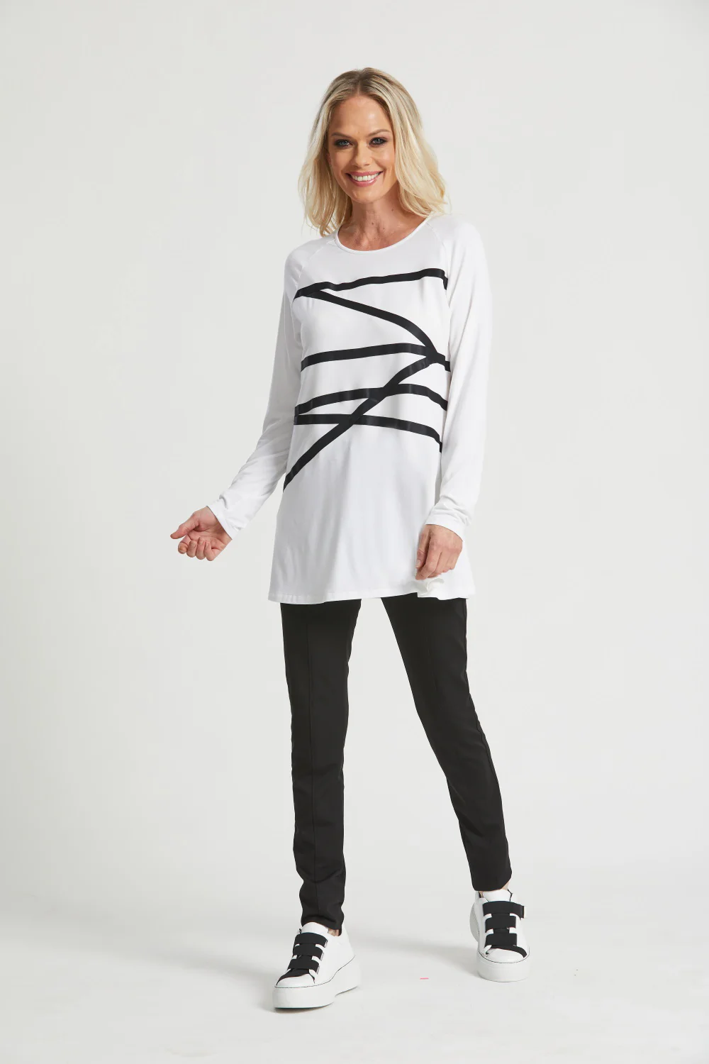 Paula Ryan Ribbon Top - White