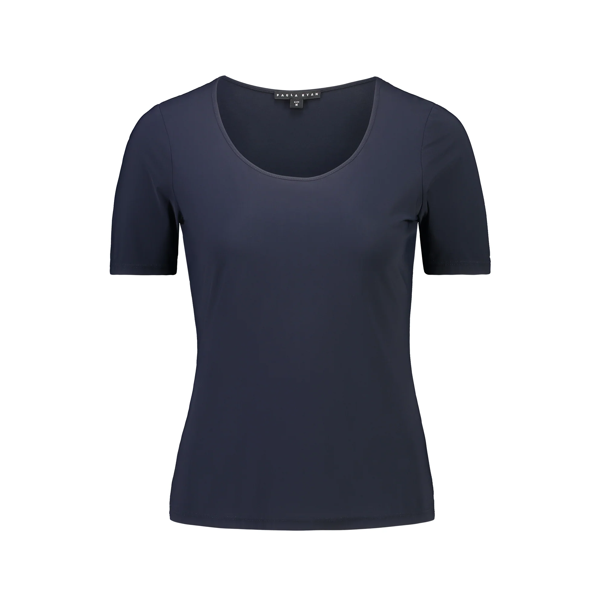 Paula Ryan Scoop Neck Body Tee - Black - Image 3