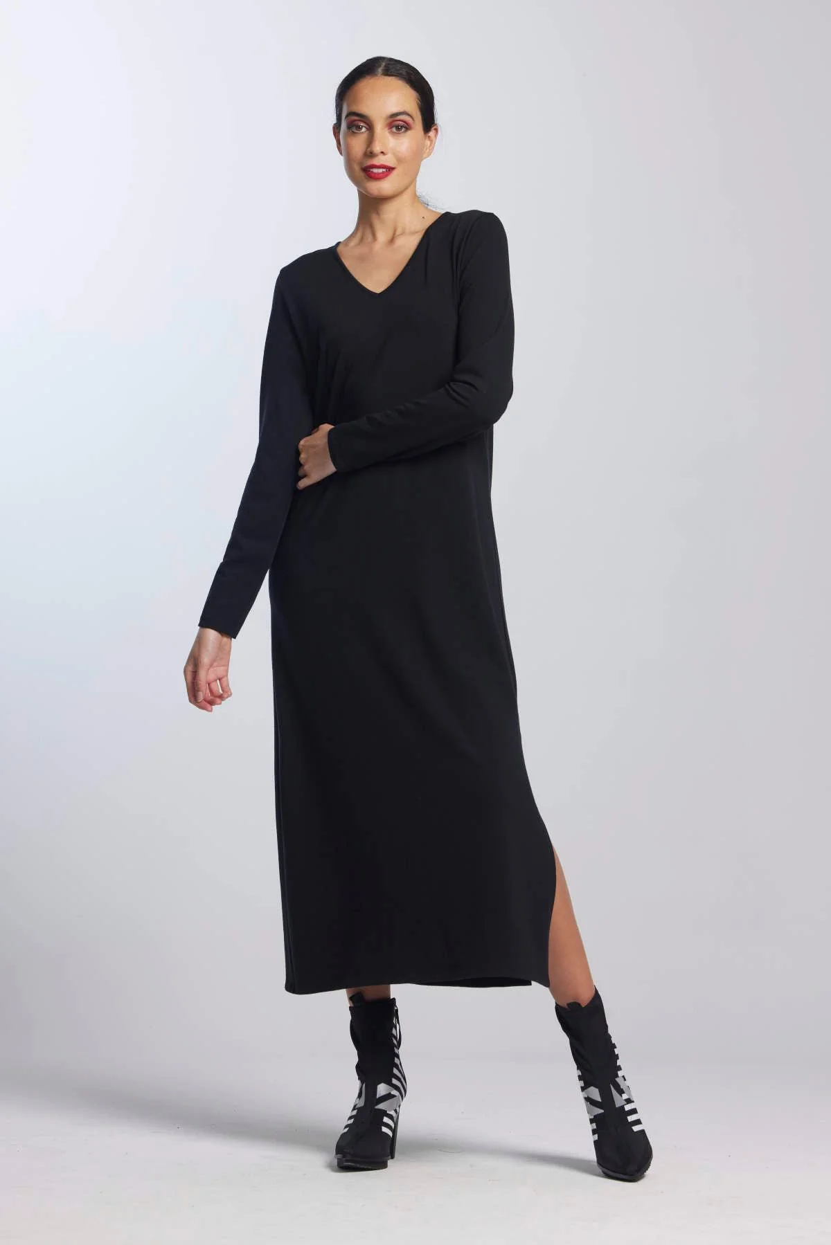 Paula Ryan Scoop V Sheath Dress - Black - Image 5