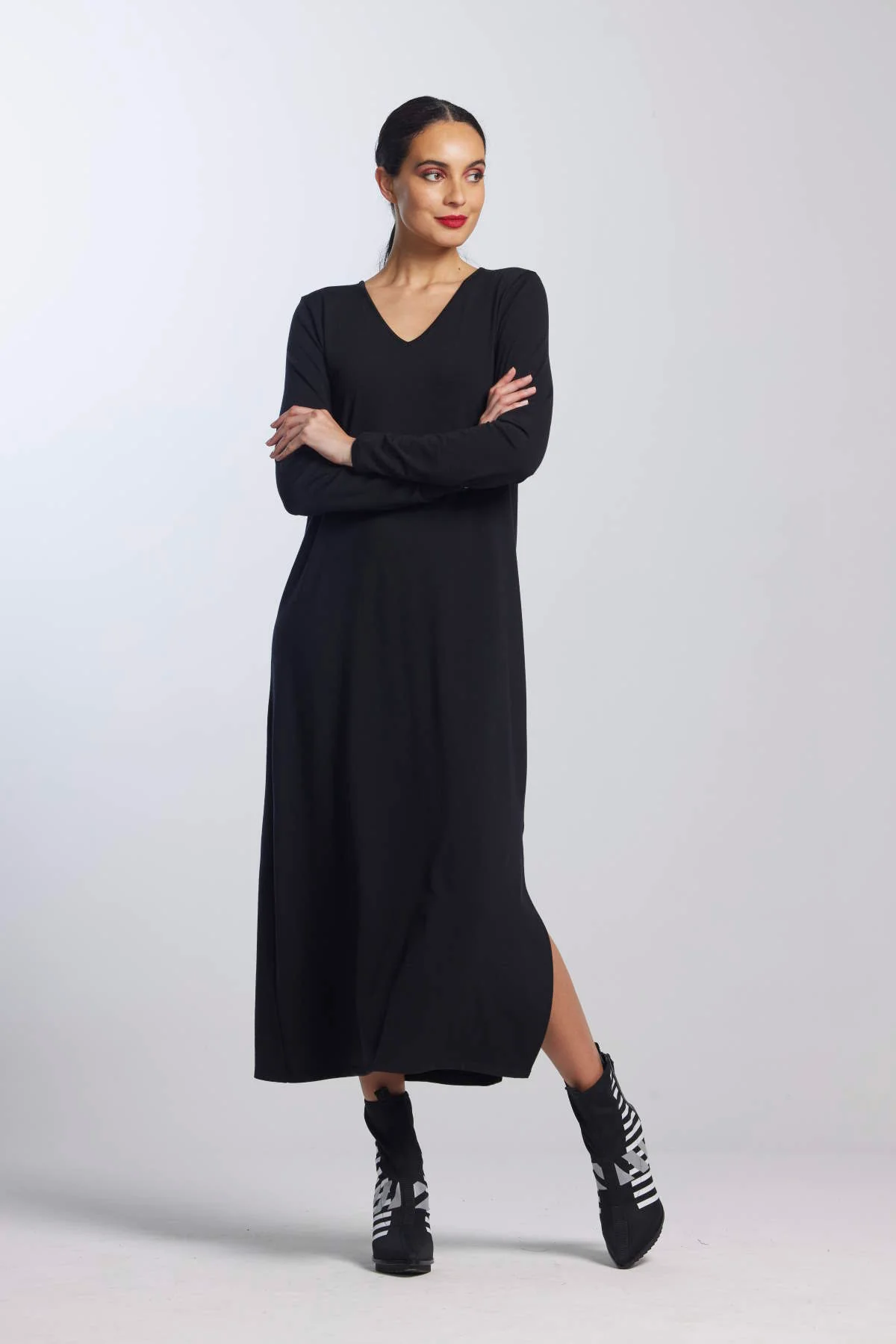 Paula Ryan Scoop V Sheath Dress - Starlng - Image 3