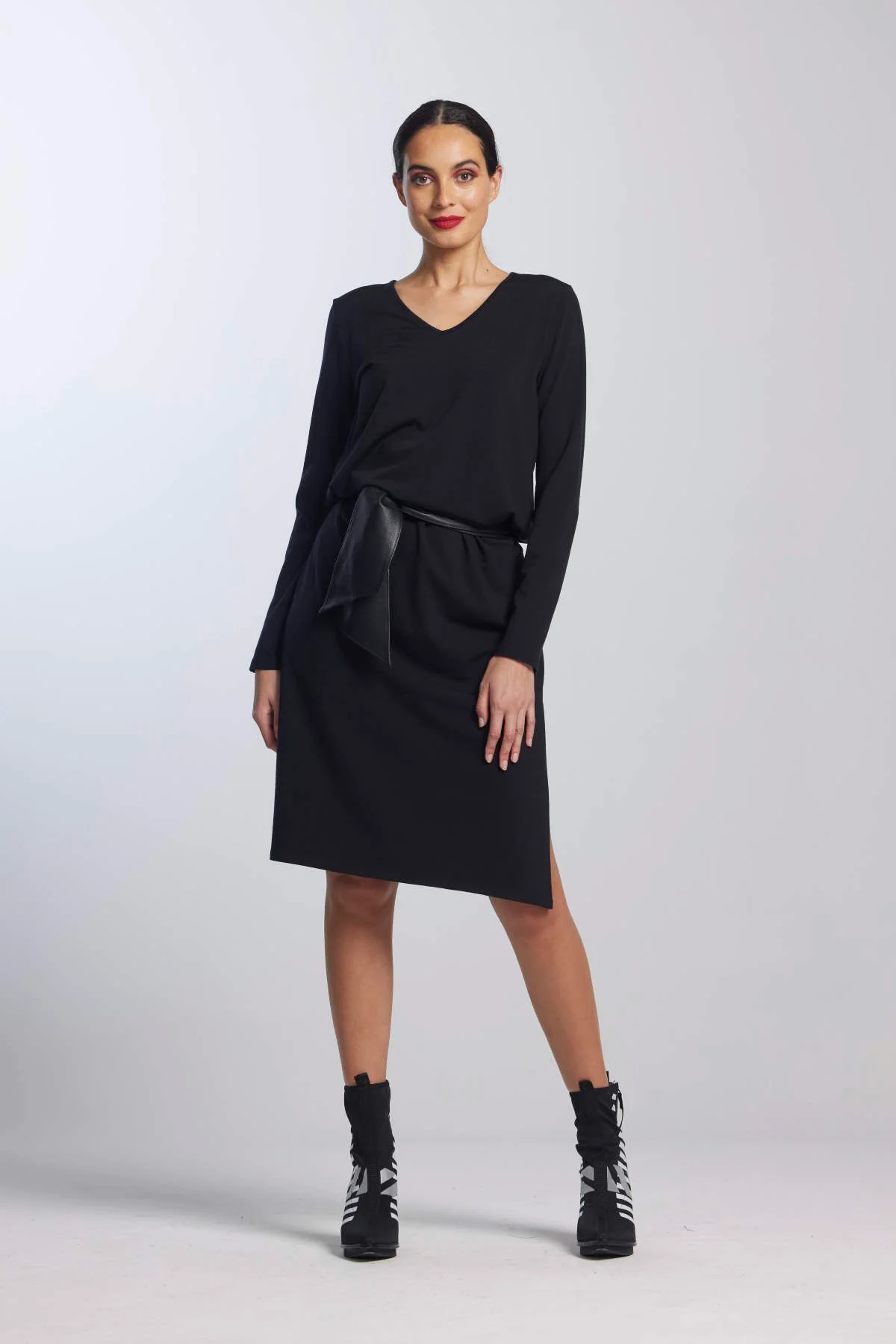 Paula Ryan Scoop V Sheath Dress - Starlng - Image 5