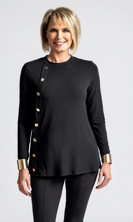 Paula Ryan Side Button Top