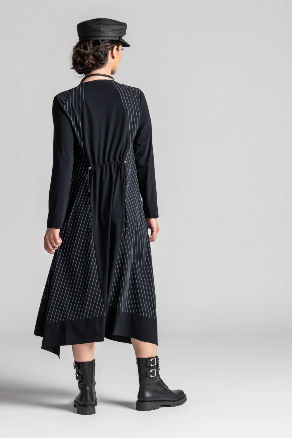 Paula Ryan Side Stripe A Line Tab Dress - Image 6