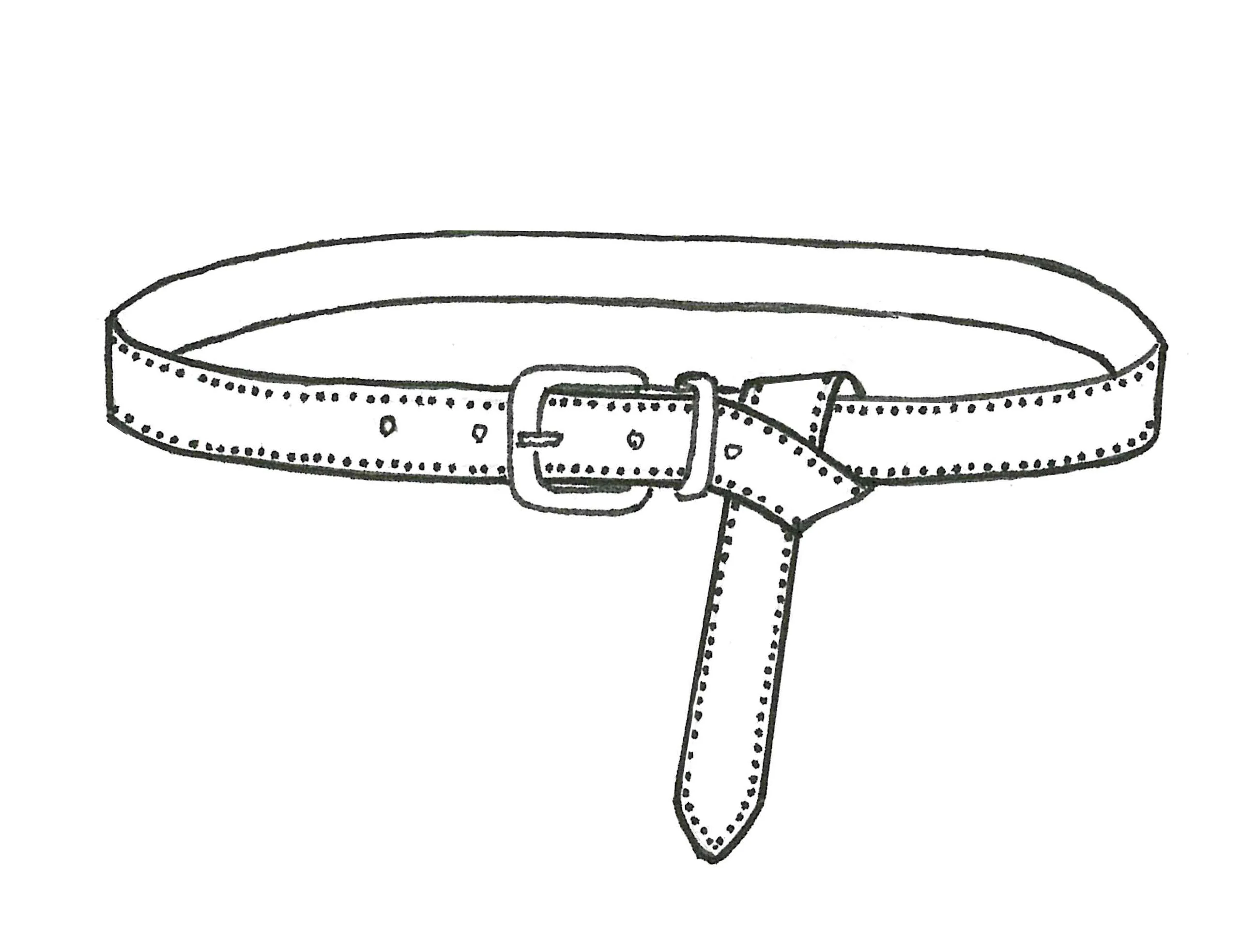 Paula Ryan Skinny Studs Belt - Image 3