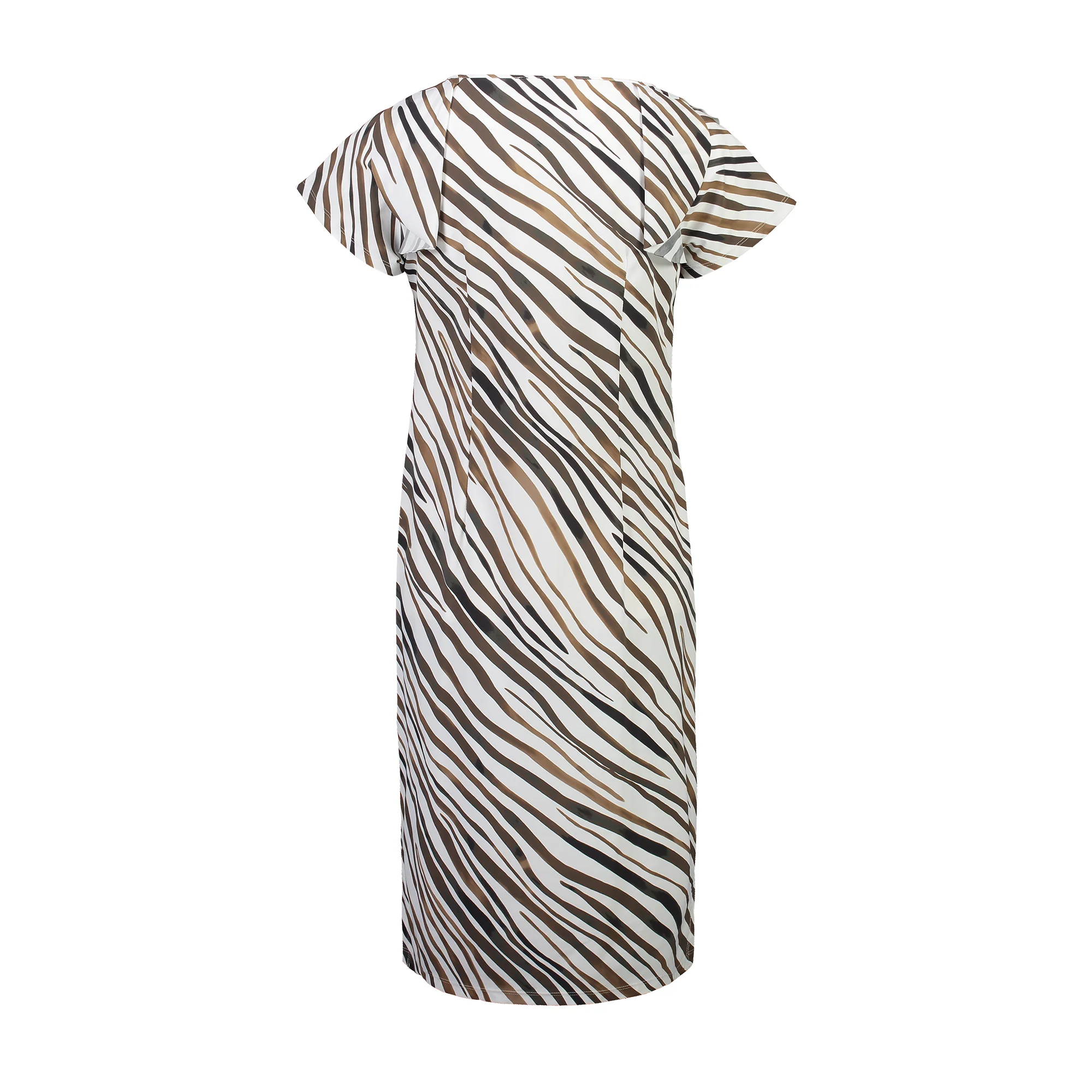 Paula Ryan Soft Cap Dress - Zebra - Image 2