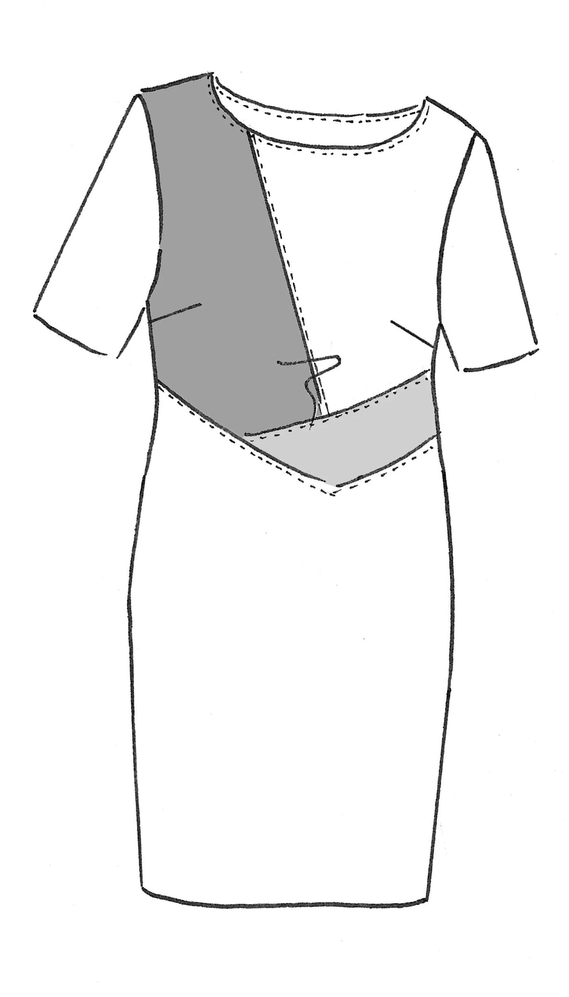 Paula Ryan Spliced Bodice Dress - Black/Sand/White - Image 3