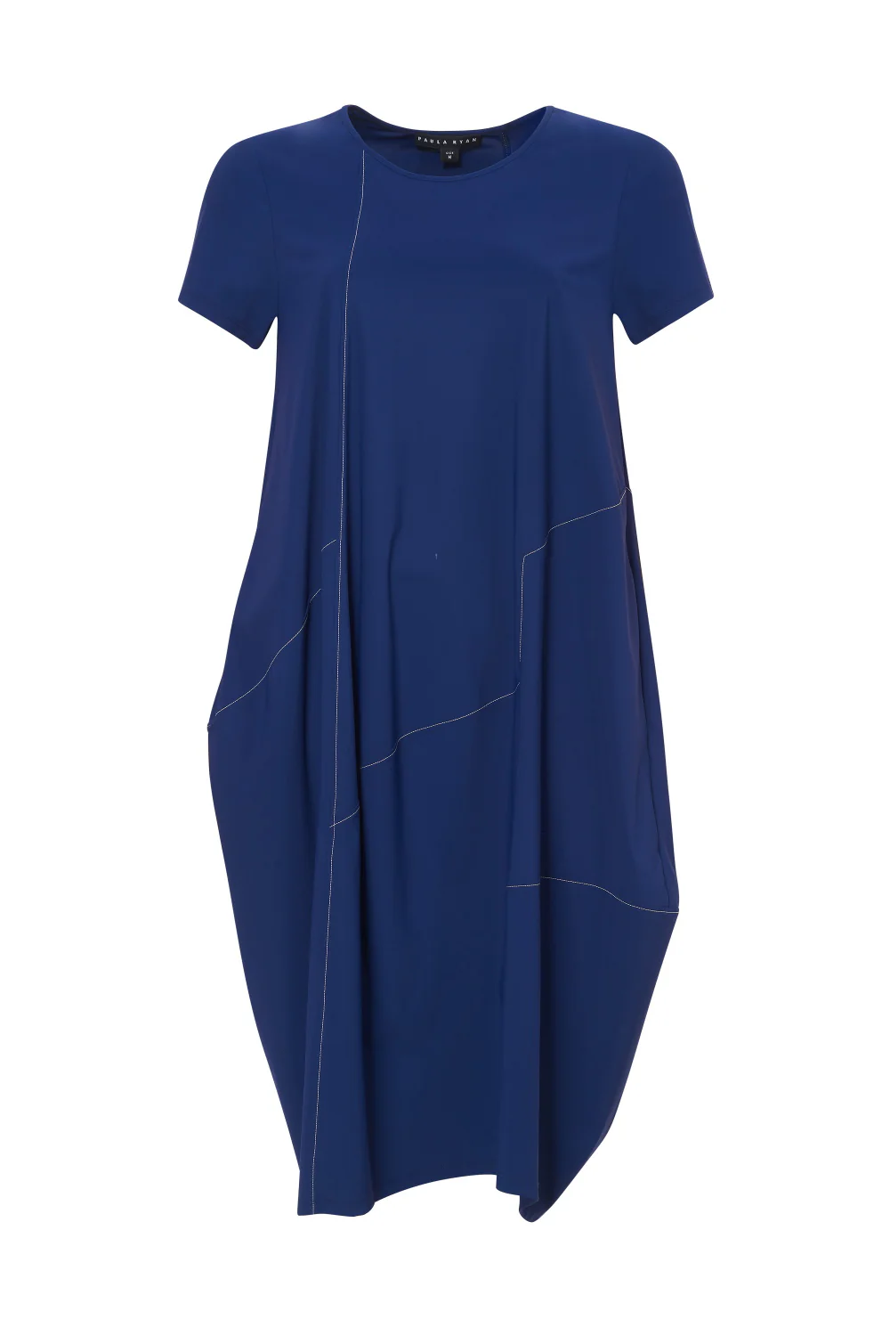 Paula Ryan Stitched Panel Short Sleeve Dress - Image 2