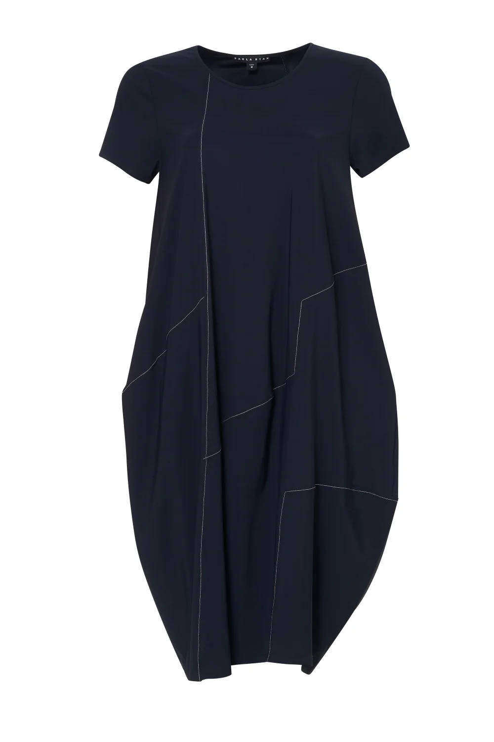 Paula Ryan Stitched Panel Short Sleeve Dress - Image 4