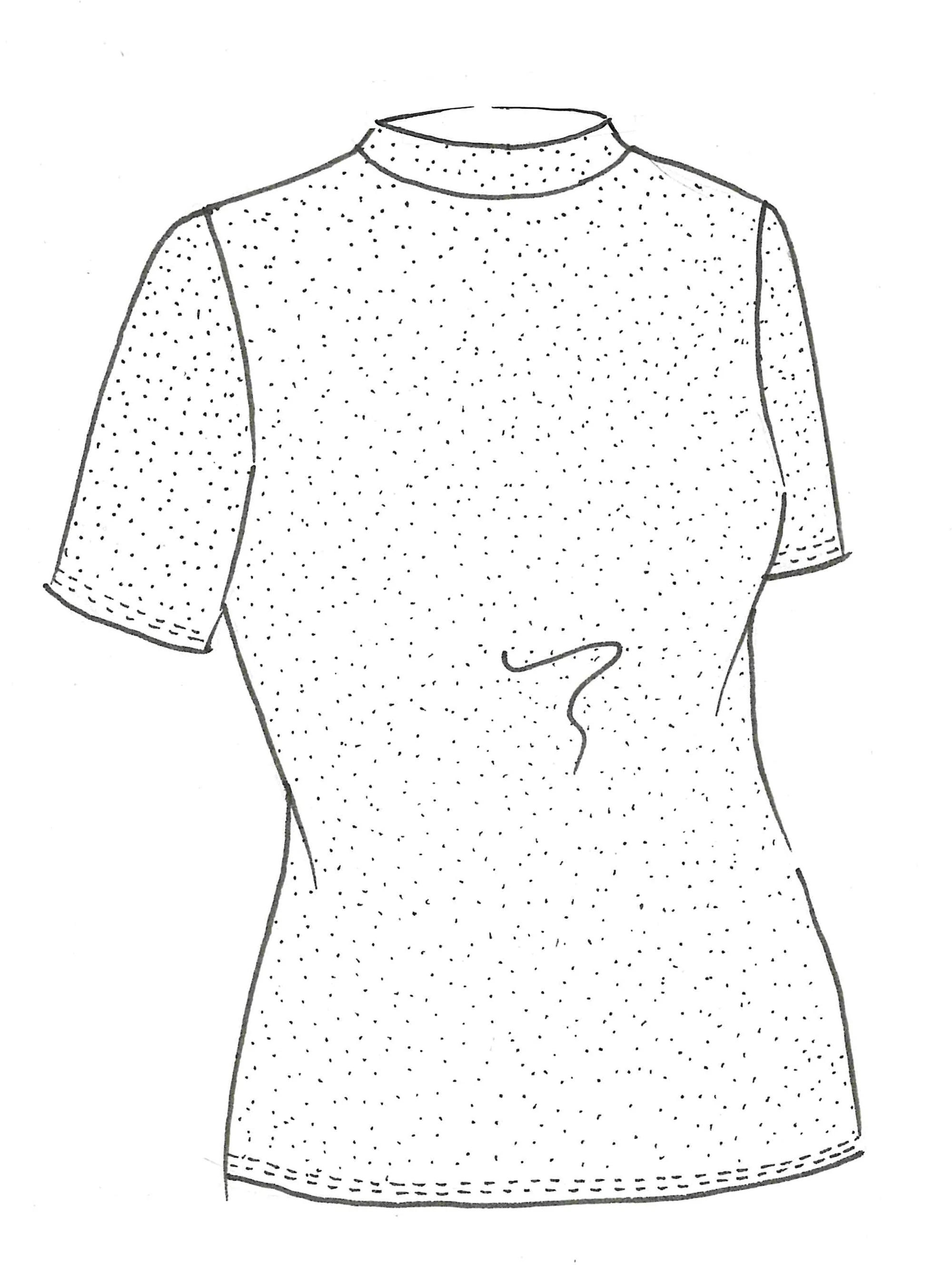 Paula Ryan Stretch Mesh Polo - BLACK - Image 2