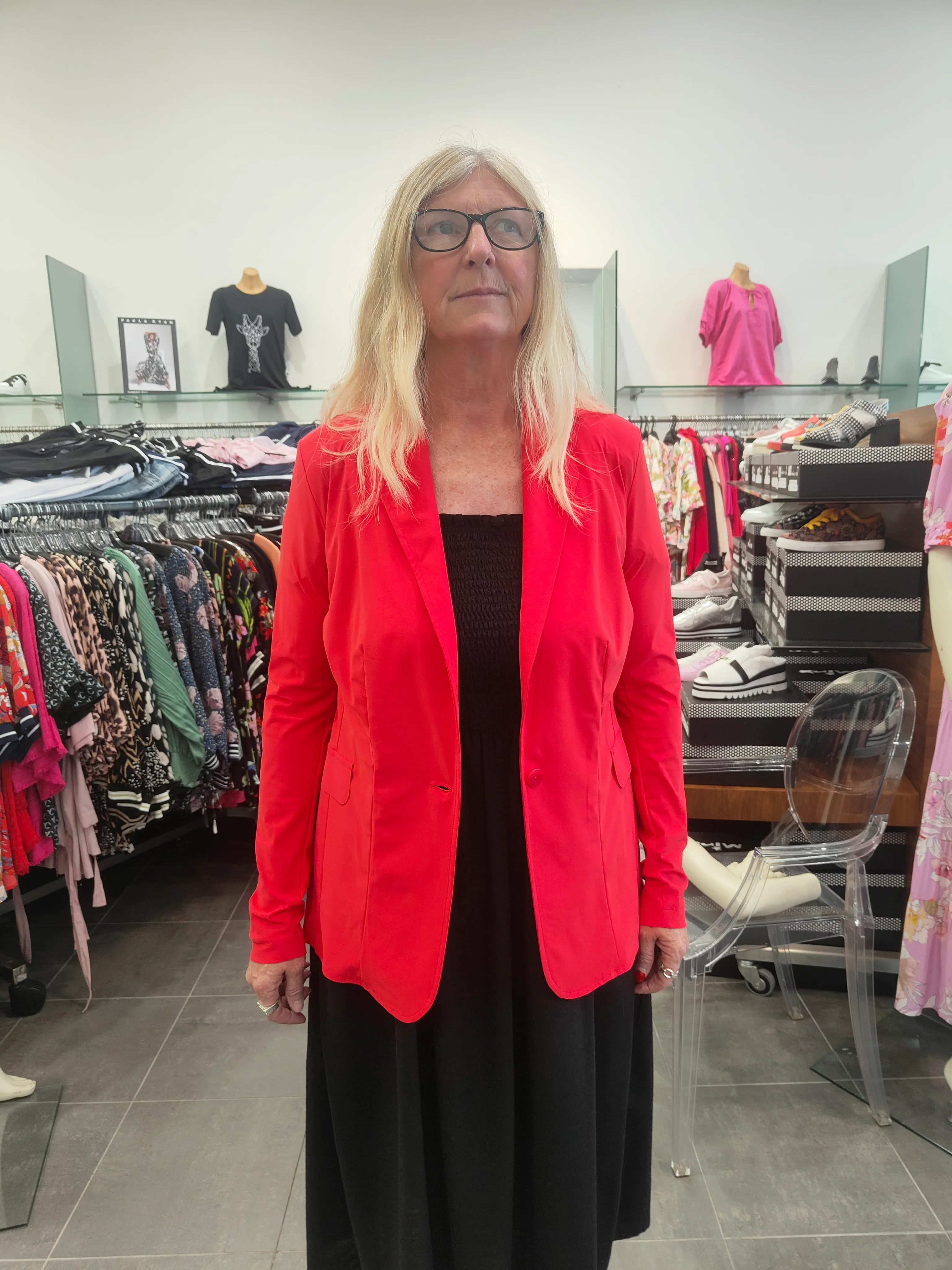 Paula Ryan Summer Blazer - Poppy - Image 3