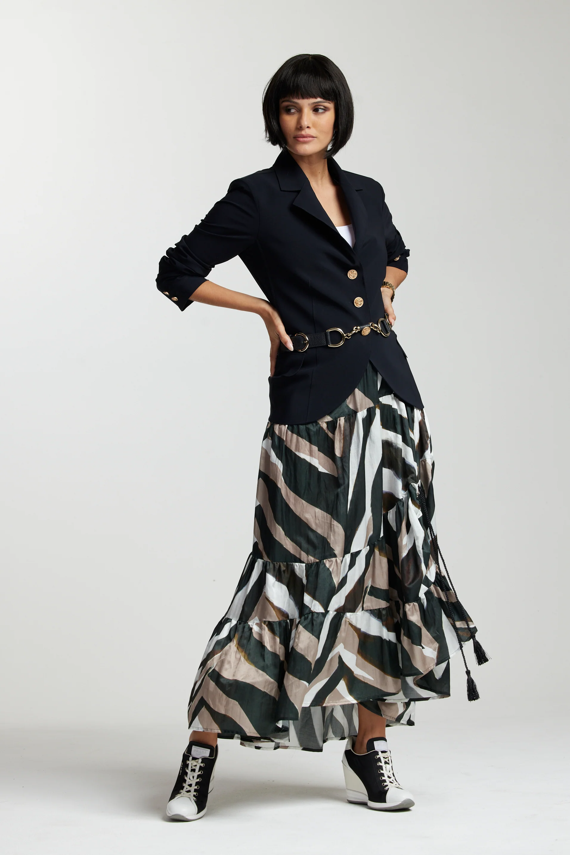 Paula Ryan Summer Boyfriend Jacket - Navy - Image 2