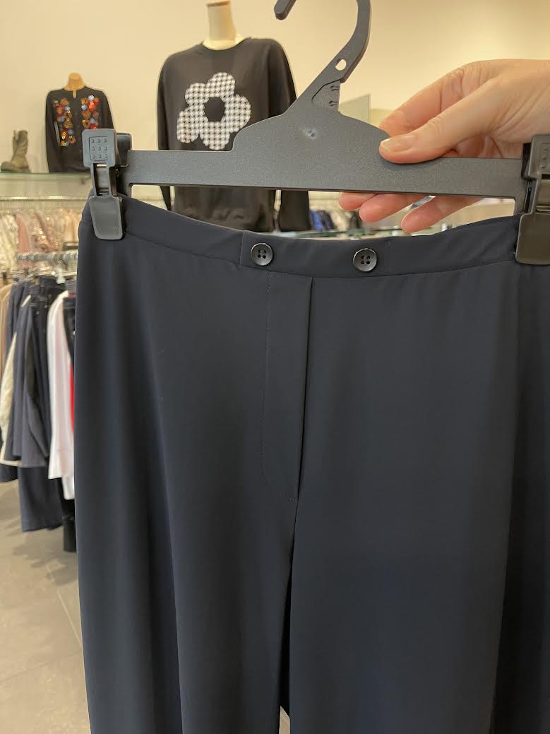 Paula Ryan Tailored Pant MircoJersey - Navy - Image 3