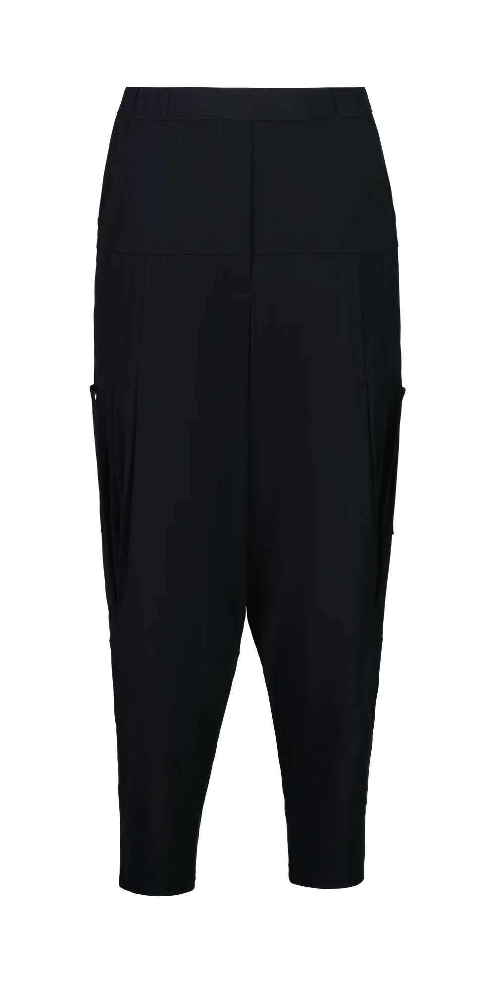Paula Ryan Tuck Front Basque Pant - Black - Image 2