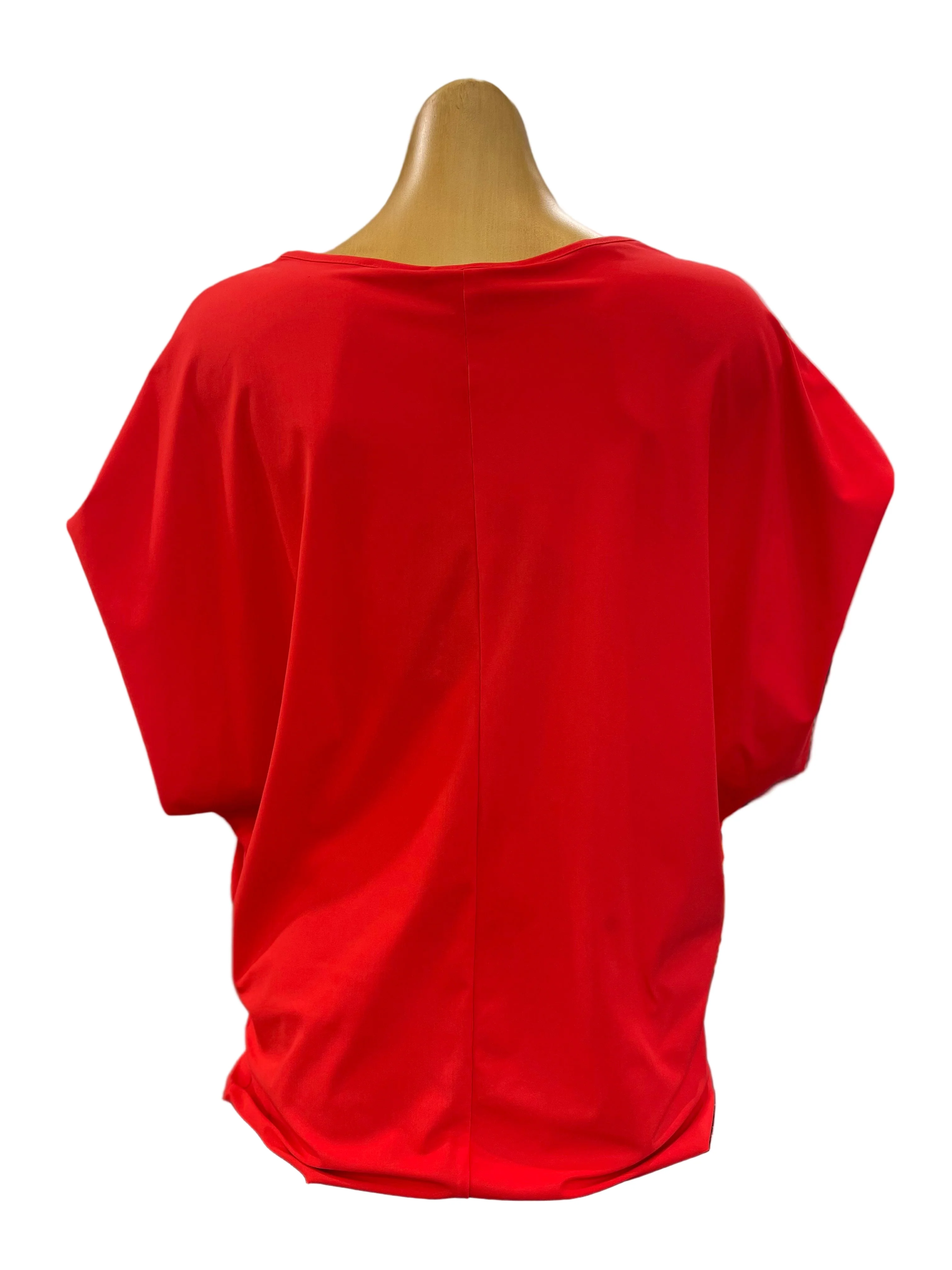 Paula Ryan Tuck Side Top - Poppy - Image 3