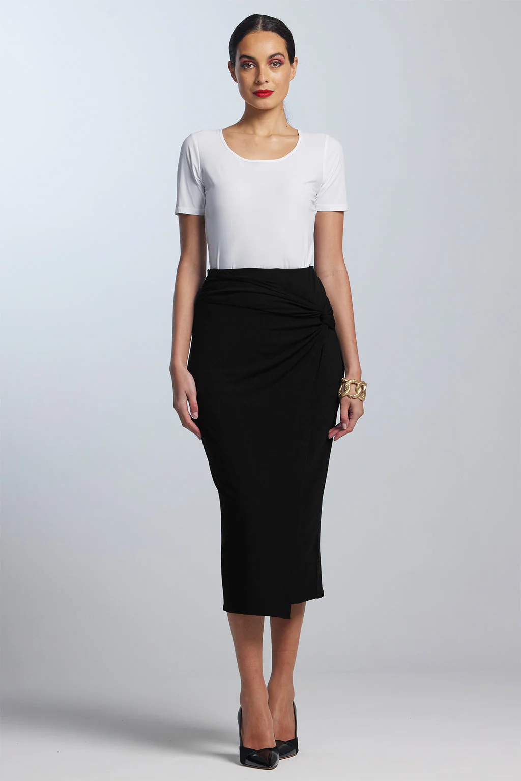 Paula Ryan Twist Wrap Skirt - Image 2