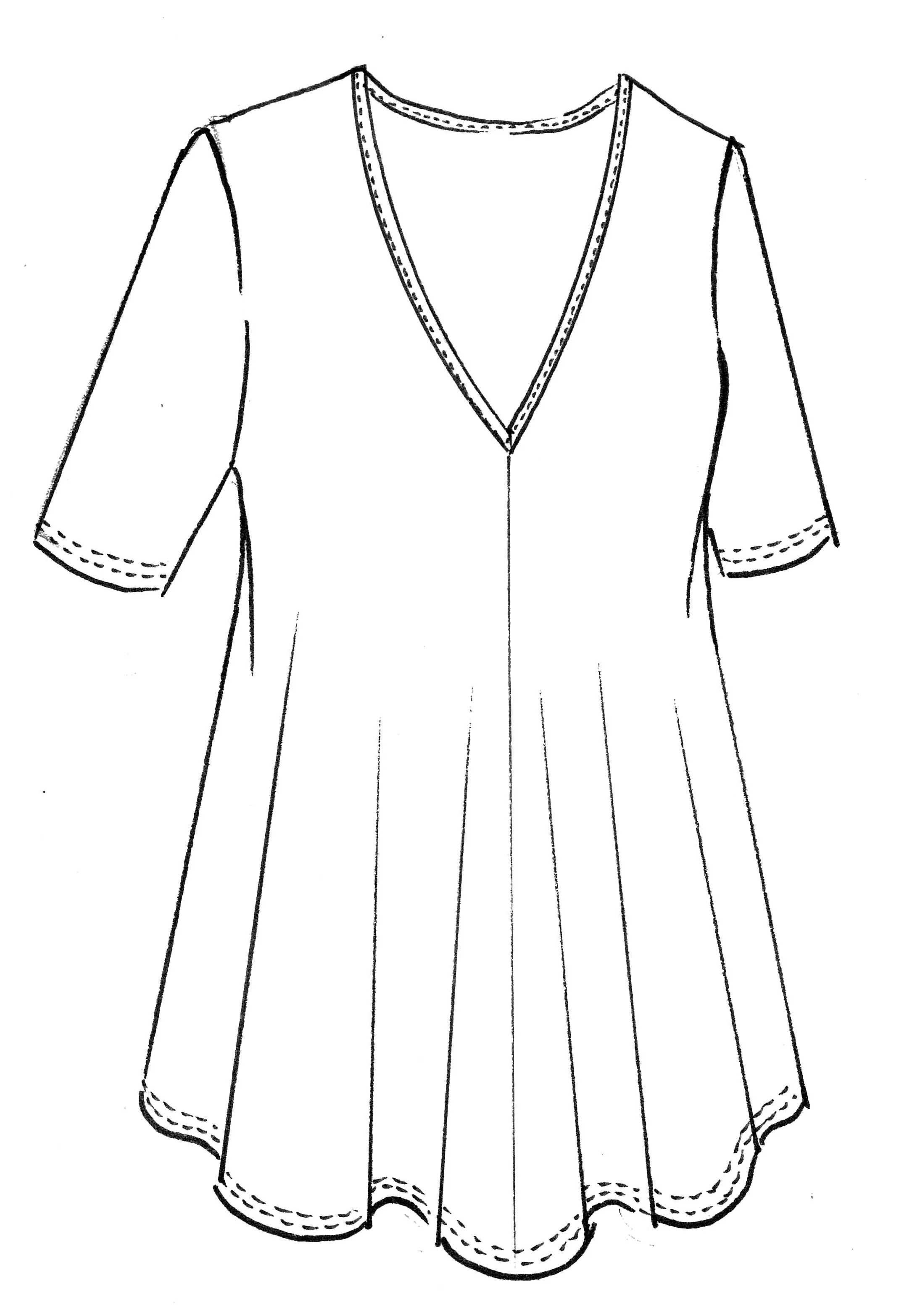 Paula Ryan V Neck Half Sleeve Shell Tunic - Image 2