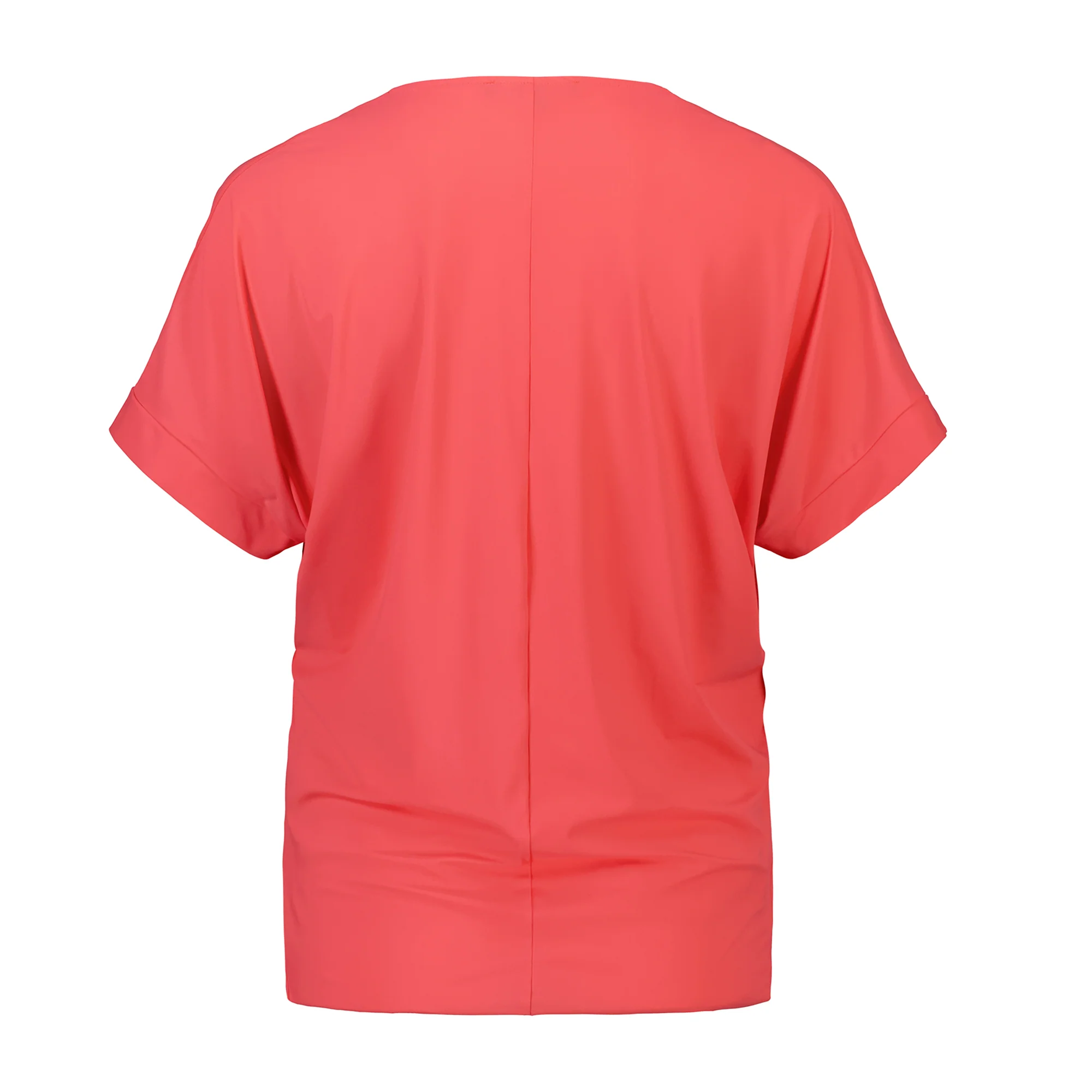 Paula Ryan V Neck Side Tuck Top - Poppy - Image 2