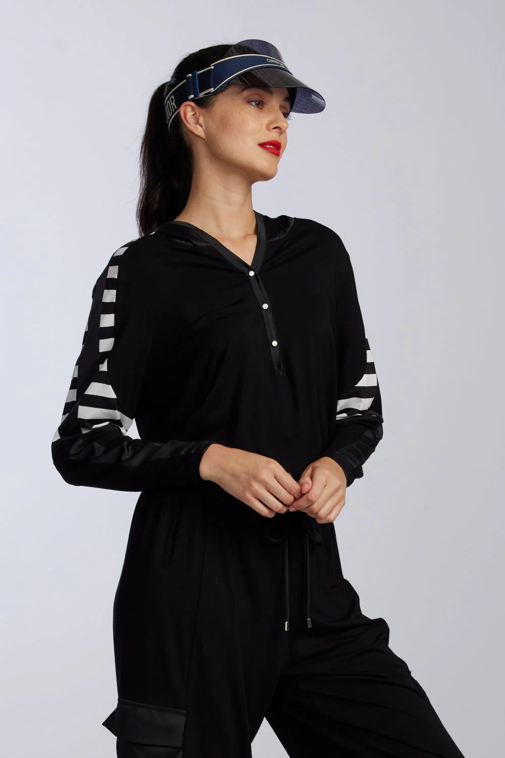 Paula Ryan Viscose Hoodie Sweater - Image 2