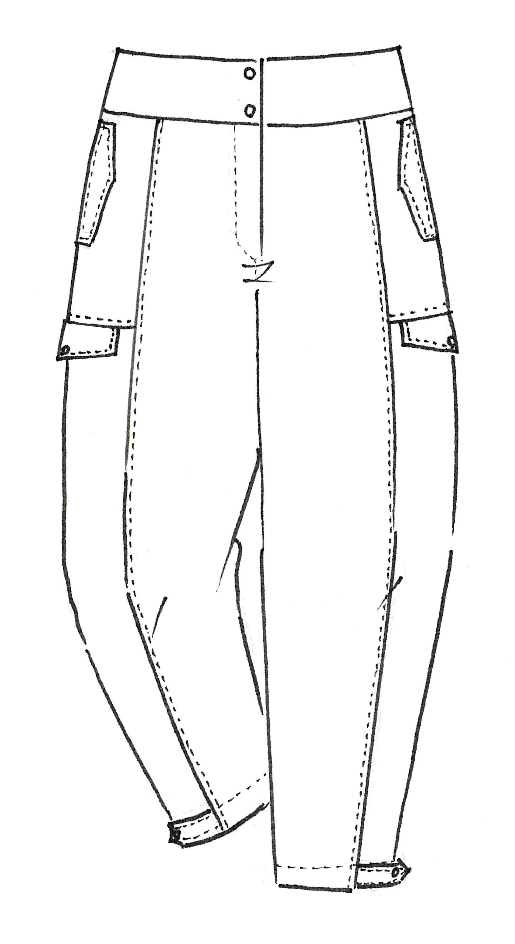 Paula Ryan Washer Linen Casual Pant - Sand - Image 5