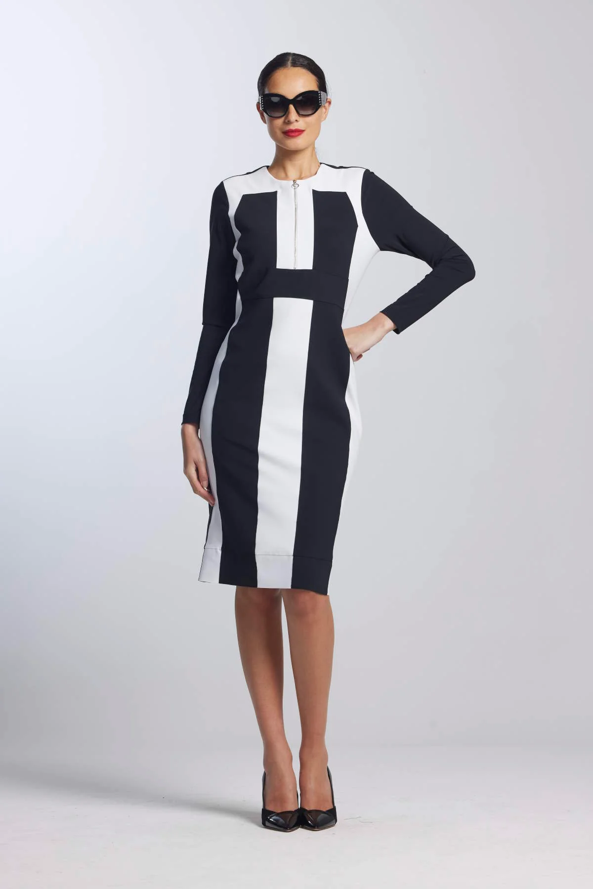 Paula Ryan Zip Panel Dress