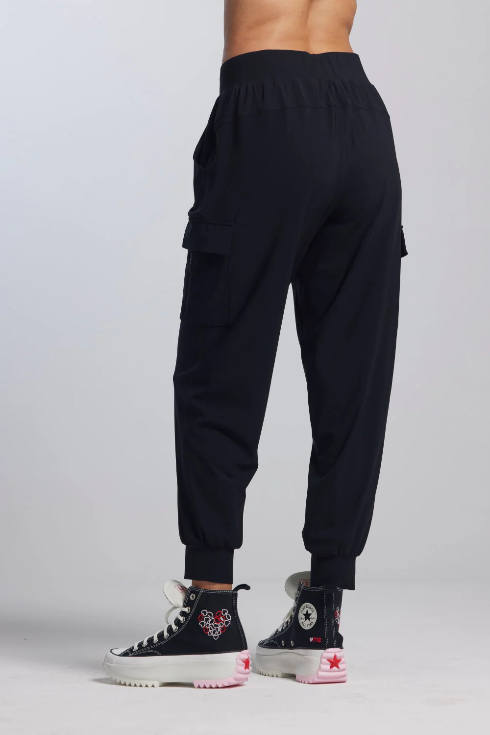 Paula Ryan Zip Trim Pocket Pant - Black - Image 2