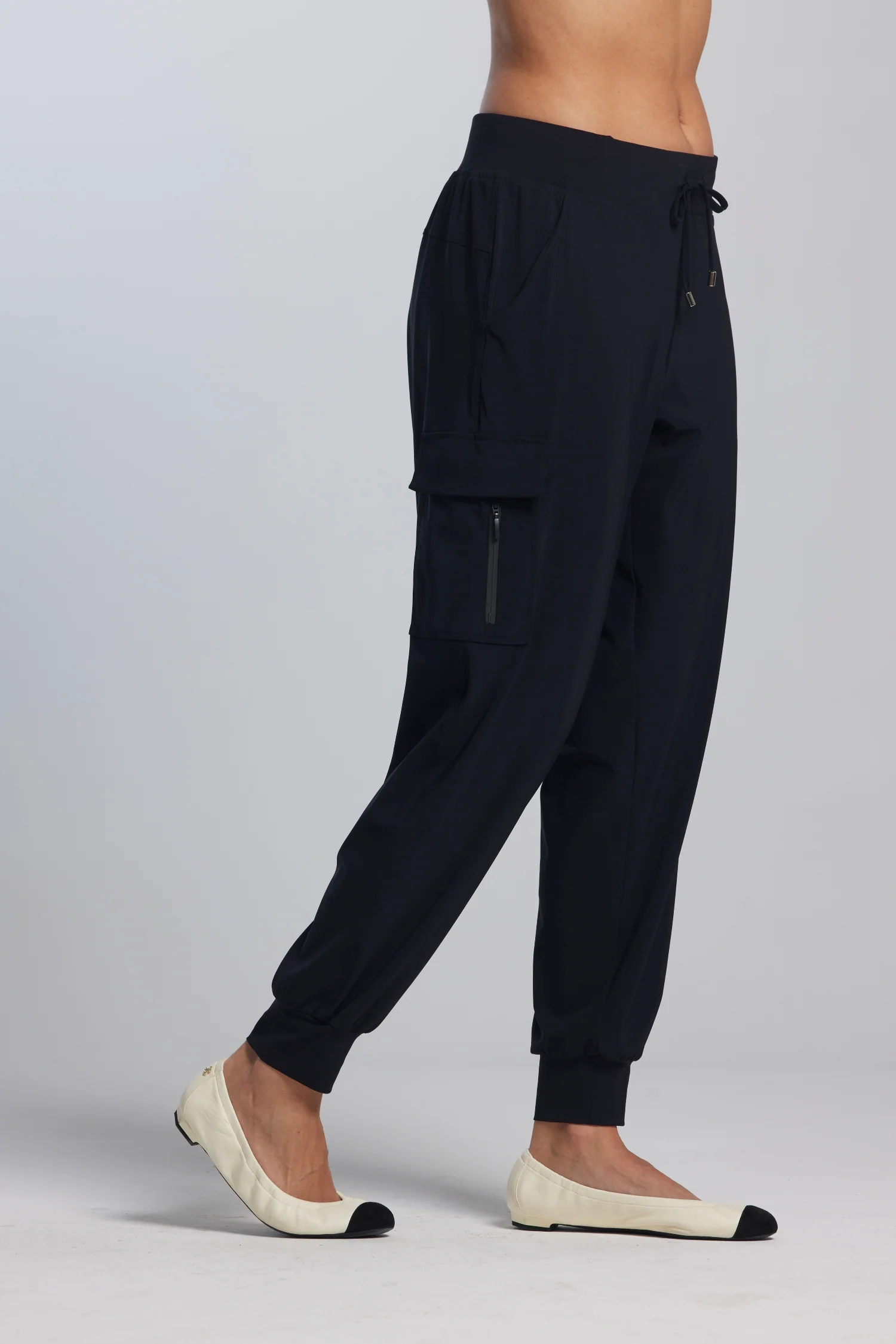 Paula Ryan Zip Trim Pocket Pant - Ironsand - Image 4
