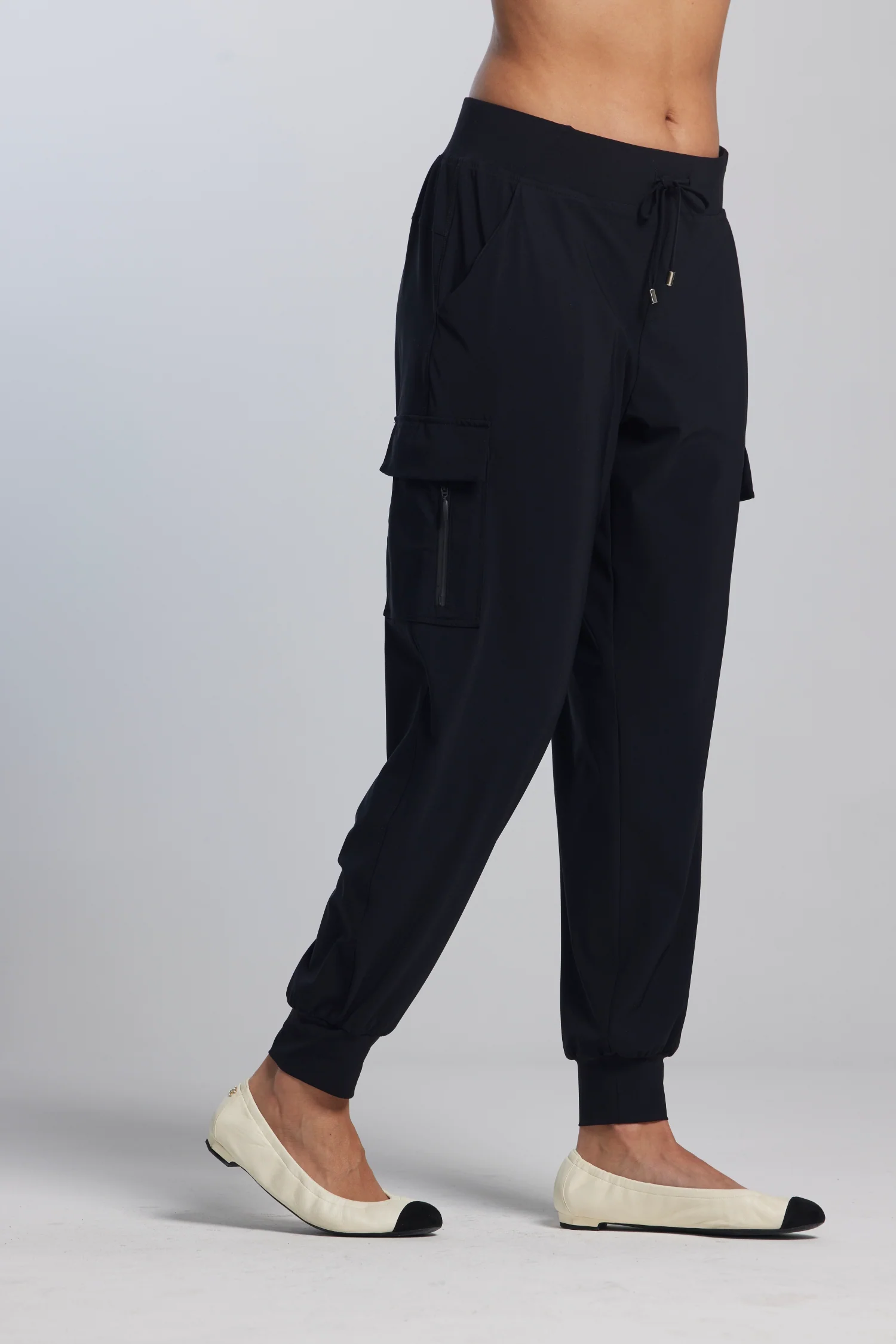 Paula Ryan Zip Trim Pocket Pant - Ironsand - Image 5