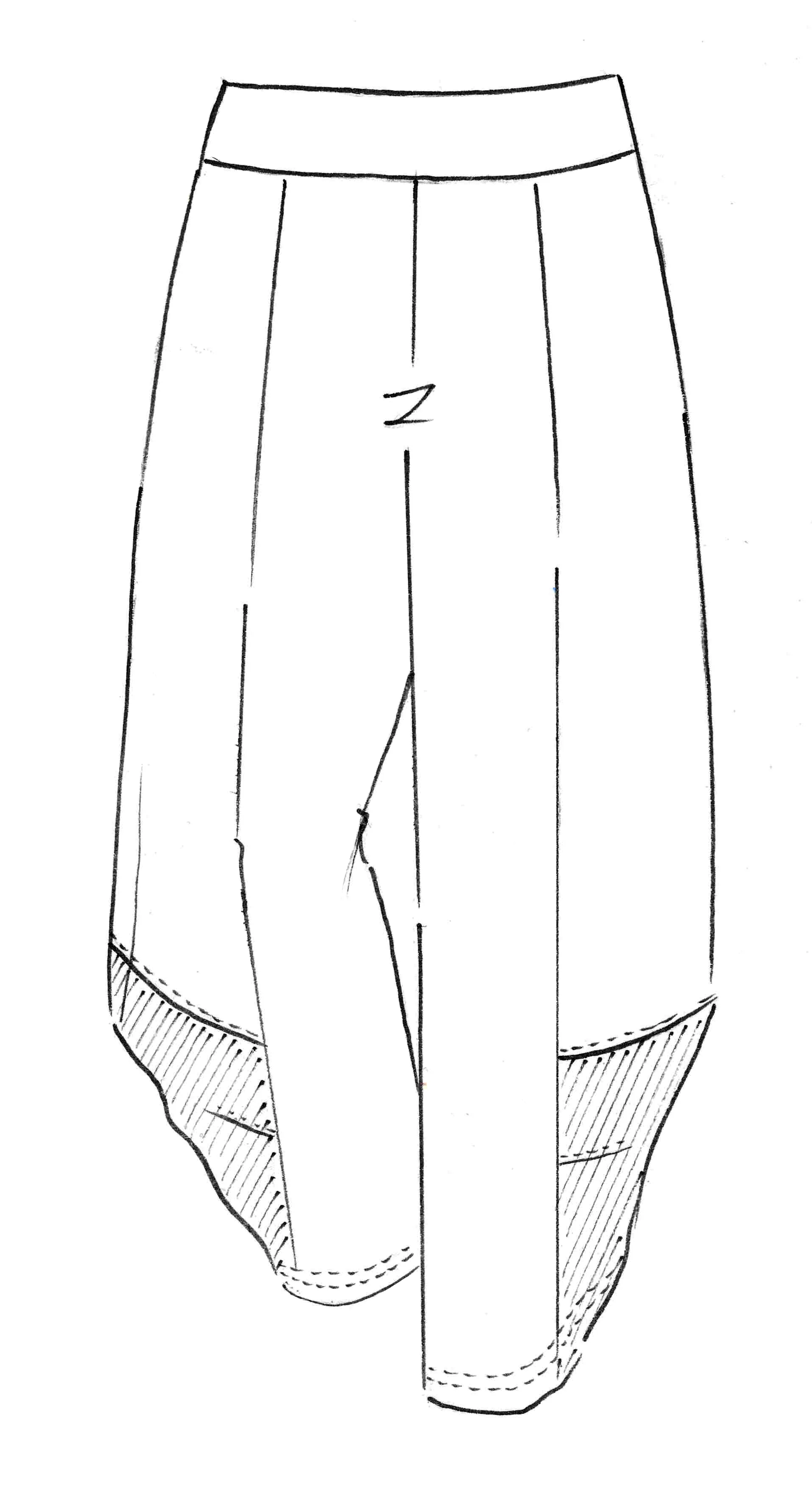 Paula Tyan Tulip Leg Crop Pant - Image 3
