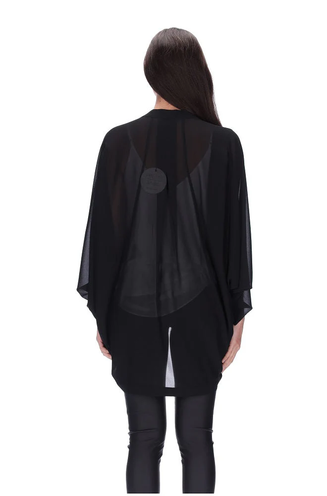 Plain Kimono Black Short - Image 3
