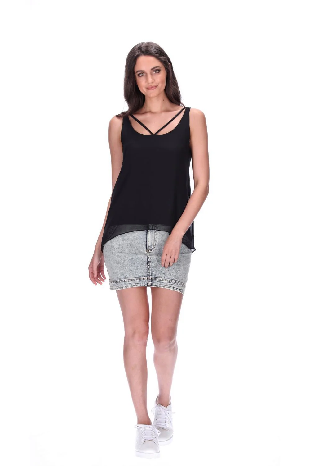 Pretty Basic Miller Singlet - Black - Image 4