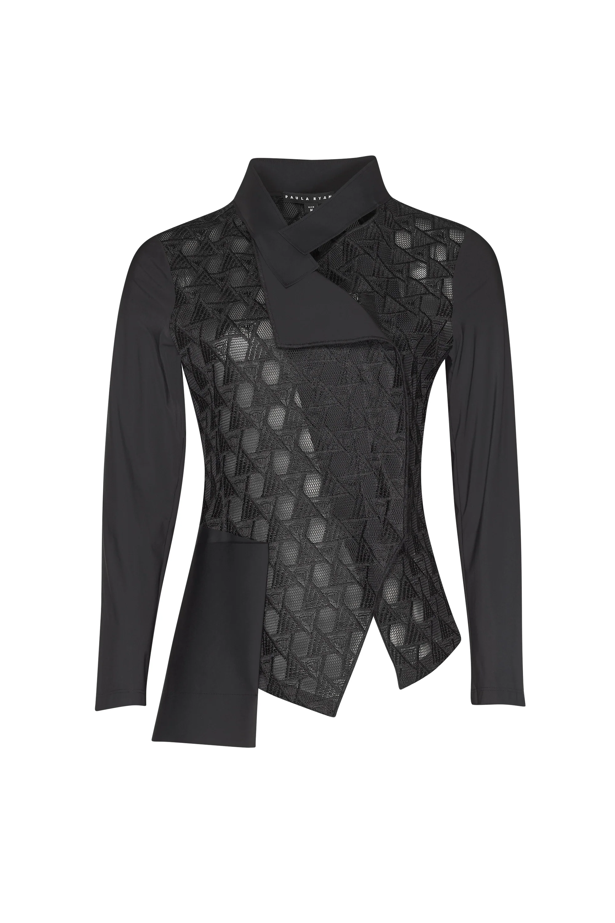 Mesh Asymmetric Zip Jacket - Image 2