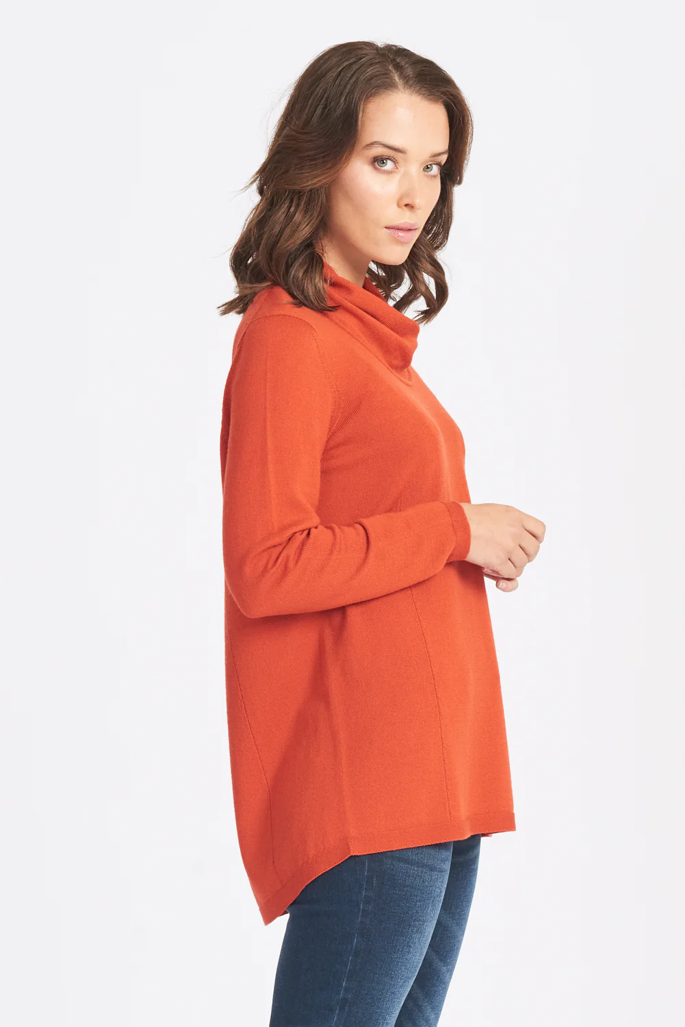Relaxed Fit Wrap Neck Jumper - Hokeypokey
