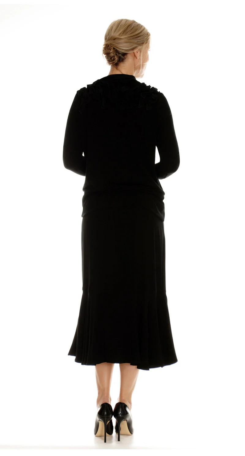 Ruffled Overlay Front Skirt - Image 3