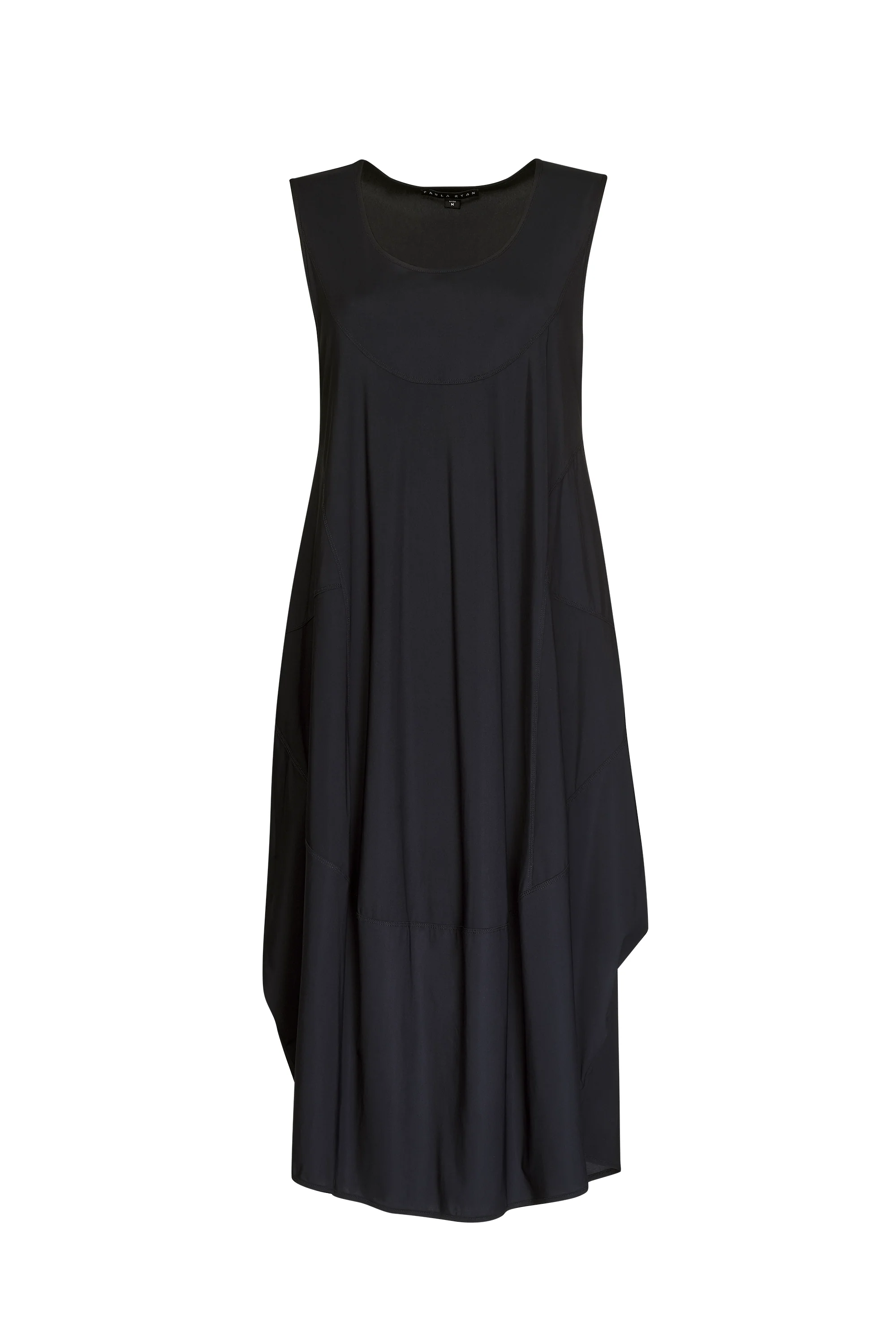 Scoop Neck Sleeveless Tulip Hem Dress - Poppy