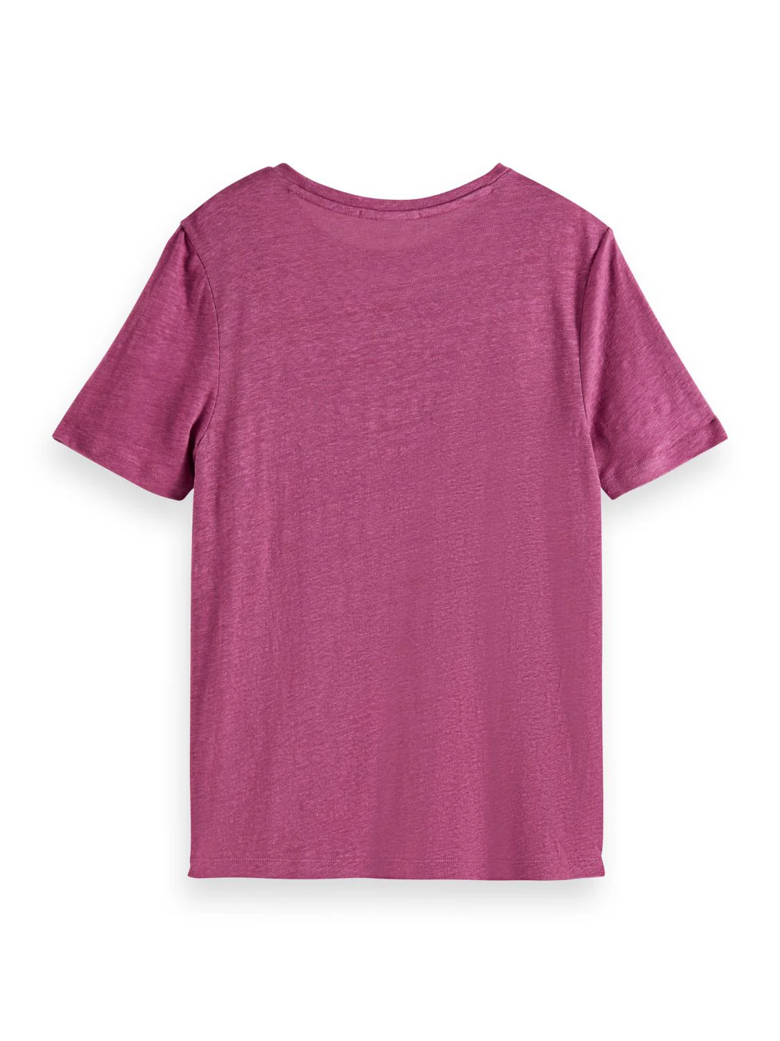 Scotch & Soda Classic Linen Tee With Crewneck