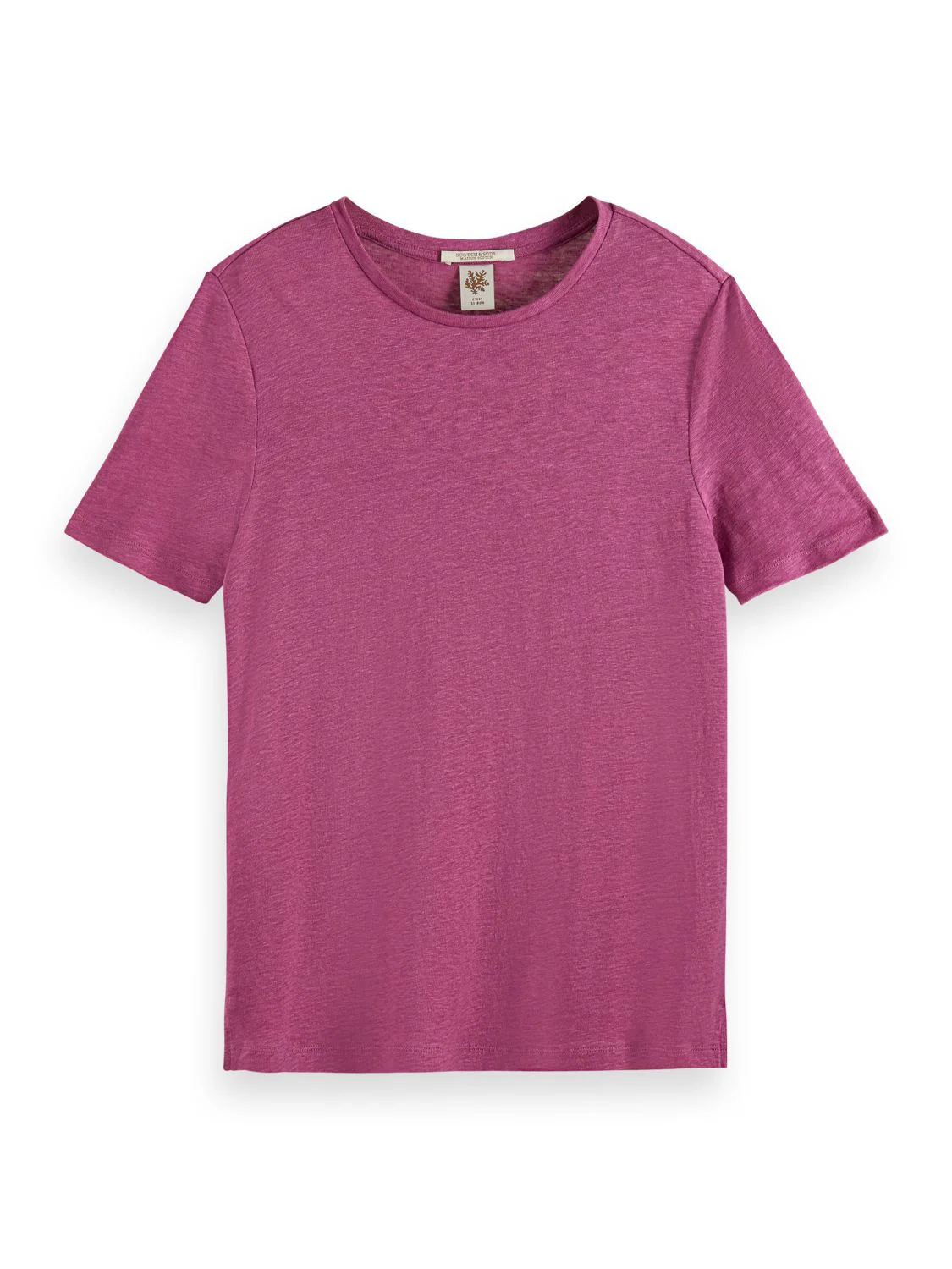 Scotch & Soda Classic Linen Tee With Crewneck - Image 2