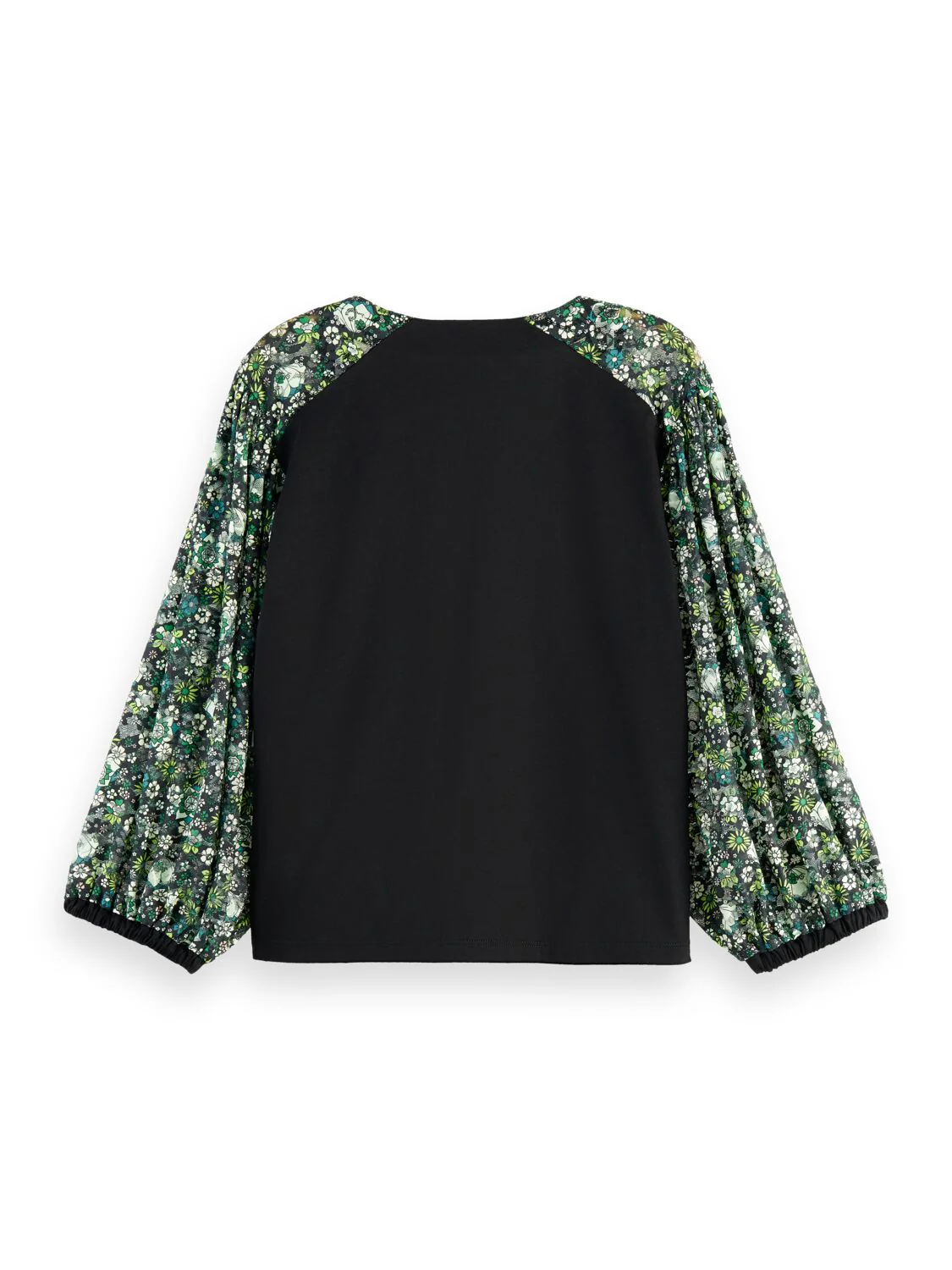 Scotch & Soda Laced Sleeved V Neck T Shirt