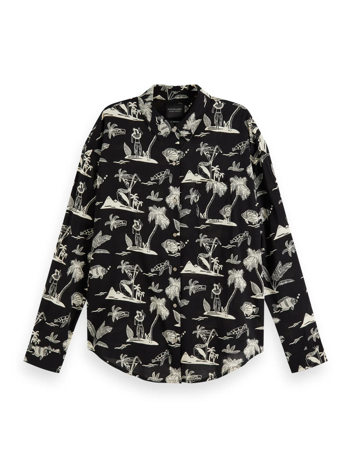 Scotch & Soda Oversized Boxy Fit Shirt