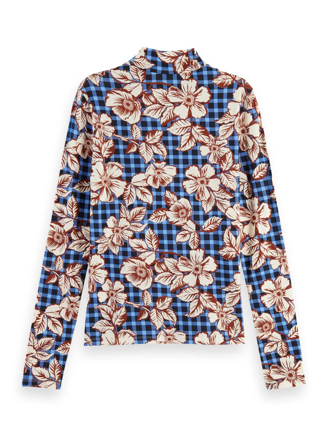 Scotch & Soda Printed Long Sleeved Mock Neck - Image 2