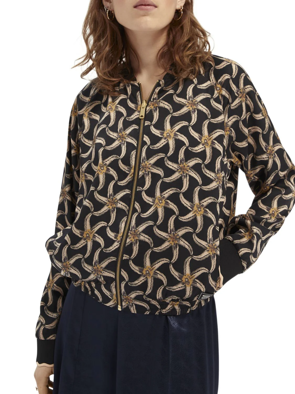 Scotch & Soda Printed Wear Two Ways Bomber